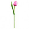 Holz Tulp 34 cm Pink Weiss